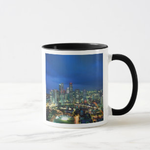 Caneca Singapura Skyline à noite, Singapura