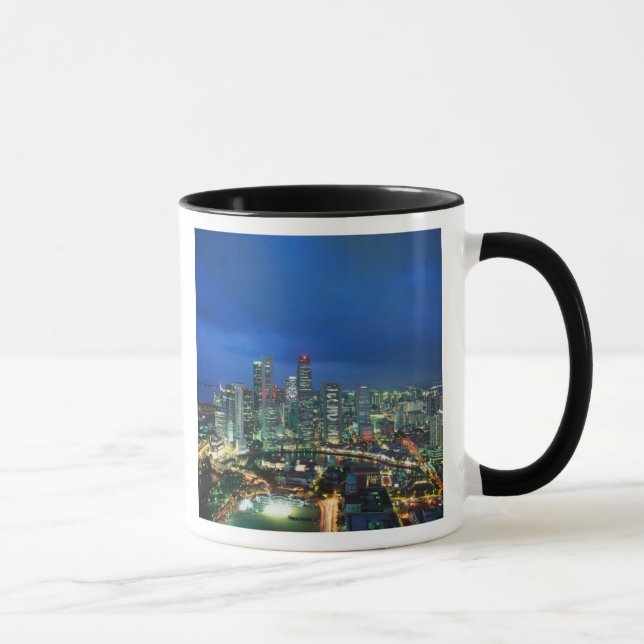 Caneca Singapura Skyline à noite, Singapura (Direita)