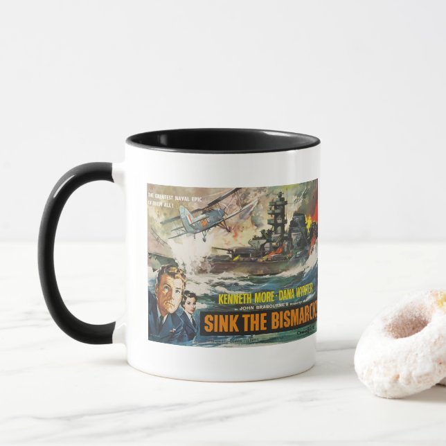 Caneca Sink the Bismarck Mug (Com Donut)