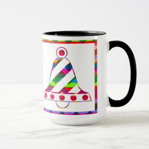 Caneca Sinos de Natal Multicolores