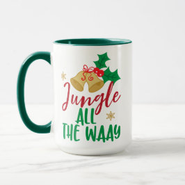 Caneca Sinos De Natal, Selva Toda A Via, Xmas Holly