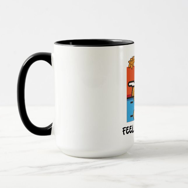 Caneca Sinta as vibrações da Fall Autumn Season (Esquerda)