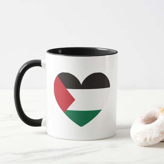 Caneca Sip com símbolo de orgulho de amor e solidariedade (Com Donut)