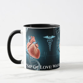 Caneca "Sip of Love: where Science met Heart"