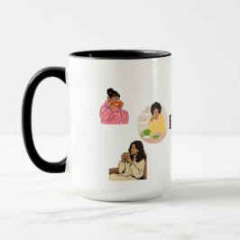 CANECA SIP OF PEACE, TRANQUILITY TWO-TONE CERAMIC MUG