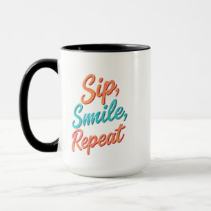 Caneca Sip, Sorria, Repito - 15 oz Combo Mug