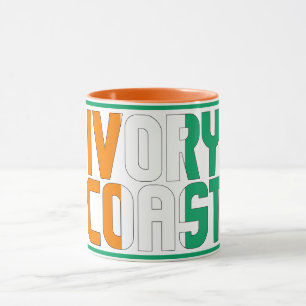 Caneca "Sippin'' com a Costa do Marfim" Uma Mug de Café P