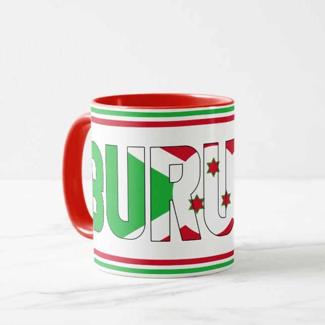 Caneca Sippin' com café Patriótico Burundi (Frente Esquerda)