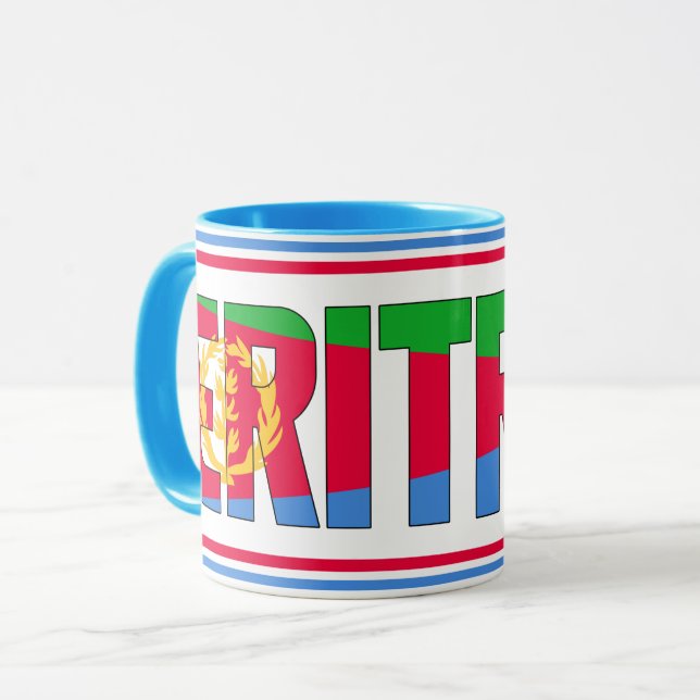 Caneca Sippin' com café Patriótico Eritreia (Frente Esquerda)