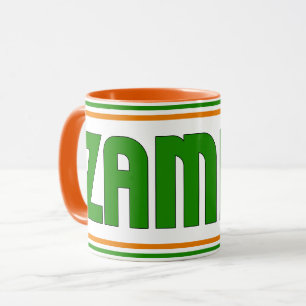 Caneca Sippin' com café Patriótico Zâmbia