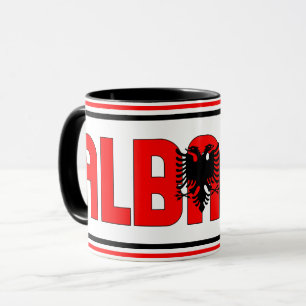 Caneca Sippin' com o café Patriótico da Albânia