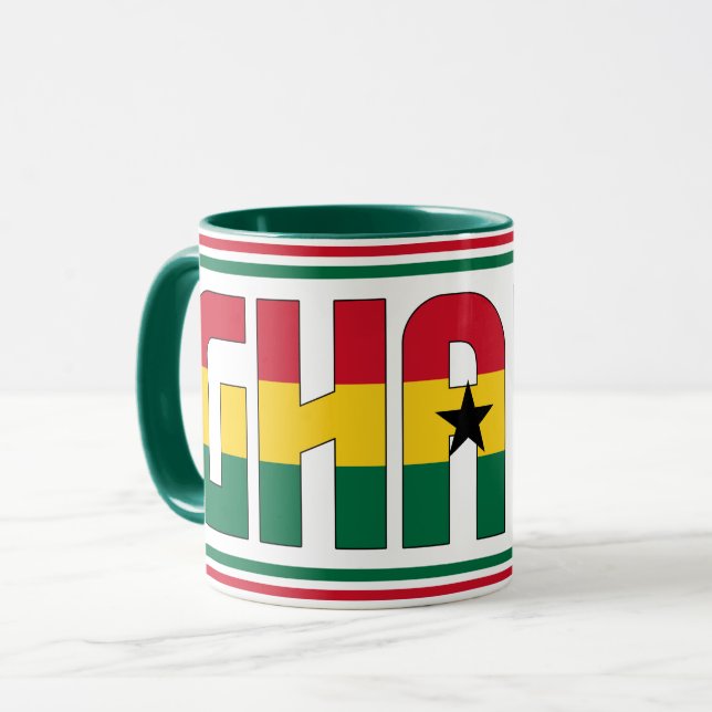 Caneca Sippin' com o café Patriótico Gana (Frente Esquerda)
