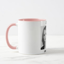 Caneca Sister Gift Mug with Photo & Name – Pink Cup Style