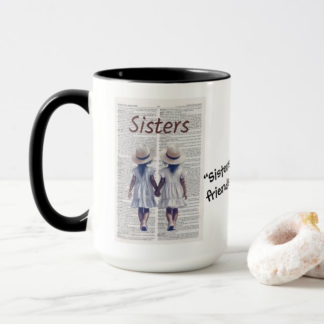 Caneca SISTERS por Chance. (Com Donut)