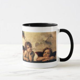 Caneca Sistine Madonna Angels por Raphael Sanzio