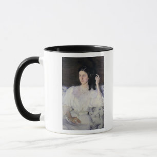 Caneca Sita e Sarita, ou rapariga com um gato