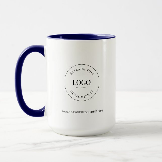 Caneca Site do logotipo personalizado do promocional come (Esquerda)