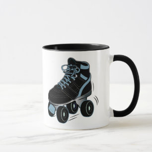 Caneca Skate de rolo no preto