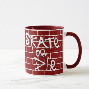 Caneca Skate ou café morto