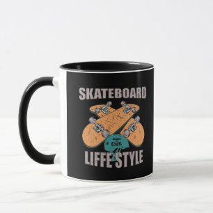 Caneca skateboard estilo de vida