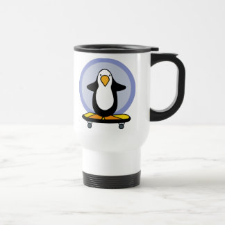 Caneca Skateboarding do pinguim