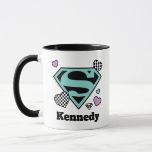 Caneca Skater Girl Supergirl Hearts-Shield