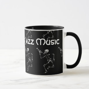 Caneca Skeleton de New Orleans Jazz Music 2017