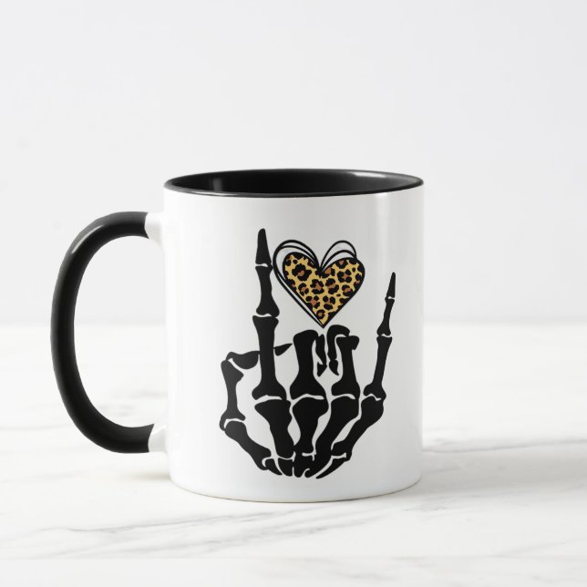Caneca Skeleton Heart Hands Classic (Esquerda)