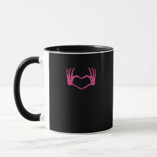 Caneca Skeleton Heart Hands Classic