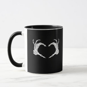 Caneca Skeleton Heart Hands Classic
