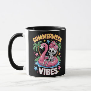 Caneca Skeleton Summerentre Vibes Flamingo
