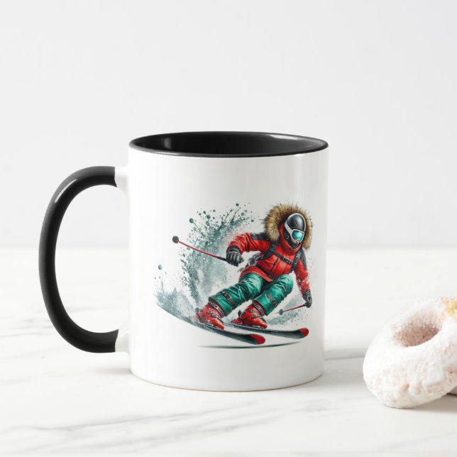 Caneca Skier  (Com Donut)