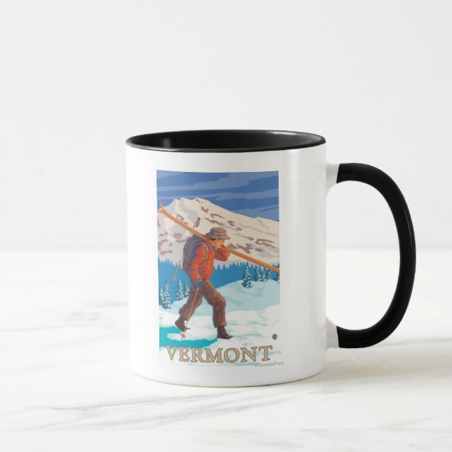 Caneca Skier de Carregando VermontSkier (Direita)