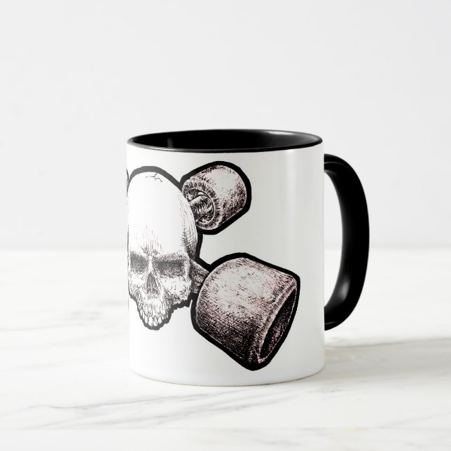 Caneca Skull & X-truX OG Skateboard (Frente Esquerda)