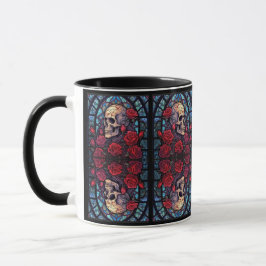 Caneca Skulls & Rosas espelhados V2 Coffee Mug