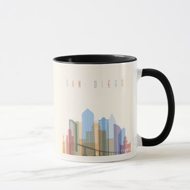 Caneca Skyline Cidade de San Diego (Direita)