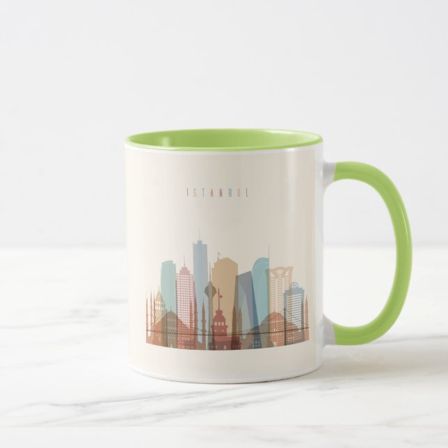 Caneca Skyline da cidade de Istambul, Turquia | (Direita)