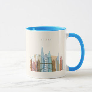 Caneca Skyline da cidade de Londres, Inglaterra