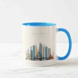 Caneca Skyline da cidade de Melbourne, Austrália