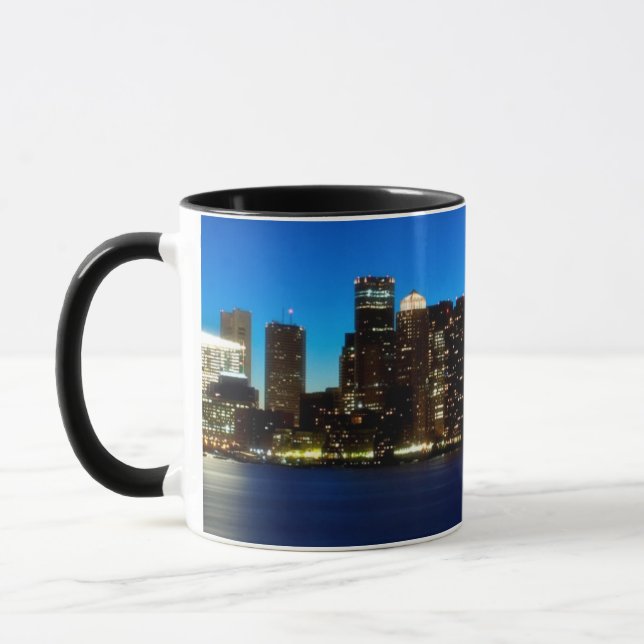 Caneca Skyline de Boston com lua (Esquerda)