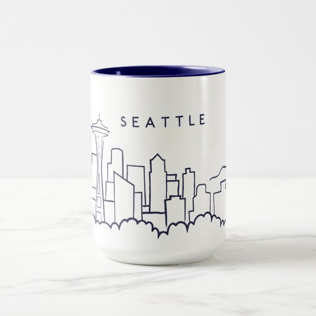 Caneca Skyline de Seattle (Centro)
