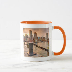 Caneca Skyline do distrito financeiro de Boston