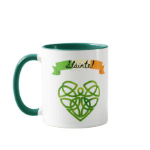 "Sláinte" irlandês! Celtic Mug - Saúde!
