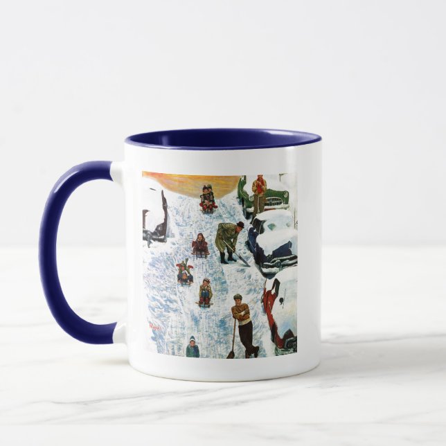 Caneca Sledding e escavar para fora (Esquerda)