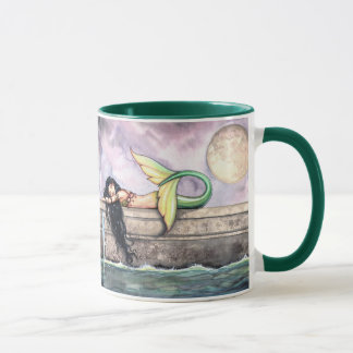 Caneca Sleeping Mermaid por Molly Harrison