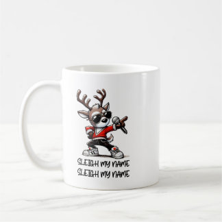 Caneca Sleigh My Name, Xícara de Café Divertida de