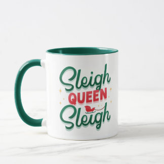 Caneca Sleigh Queen Christmas Mug