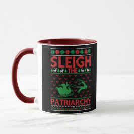 Caneca Sleigh The Patriarchy Feminist Christmas