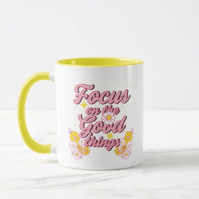 Caneca Slogan da Nature Soul | Foco nas coisas boas (Esquerda)
