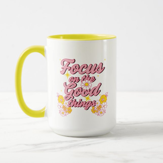 Caneca Slogan da Nature Soul | Foco nas coisas boas (Esquerda)